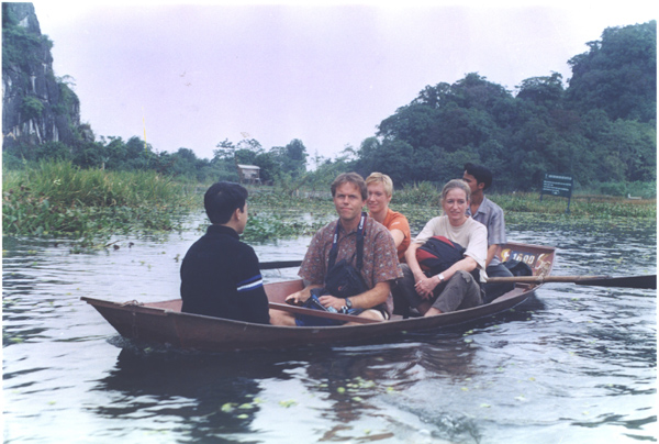 My boat, with a couple of German ladies